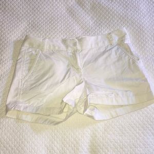 JCrew White Chino Shorts